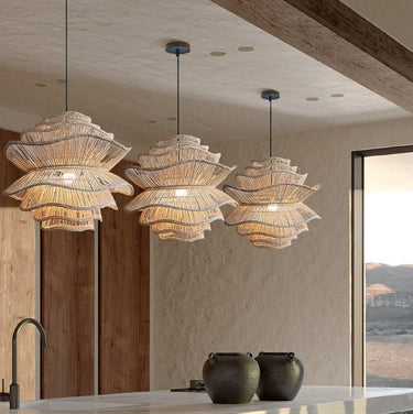 Afterglow Rattan Woven Pendant Light - LUUGAA