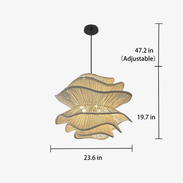 Afterglow Rattan Woven Pendant Light - LUUGAA