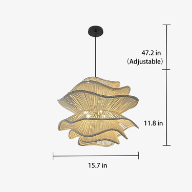 Afterglow Rattan Woven Pendant Light - LUUGAA