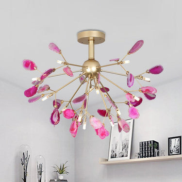 Agate Slices Chandelier - LUUGAA