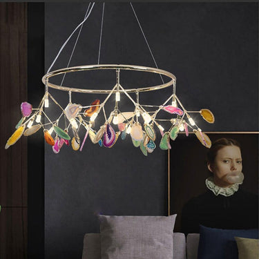 Agate Slices Chandelier - LUUGAA