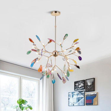 Agate Slices Chandelier - LUUGAA