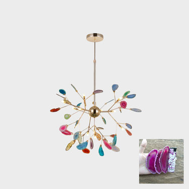 Agate Slices Chandelier - LUUGAA