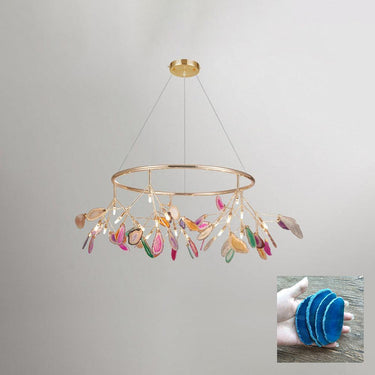 Agate Slices Chandelier - LUUGAA