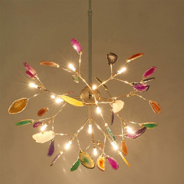Agate Slices Chandelier - LUUGAA