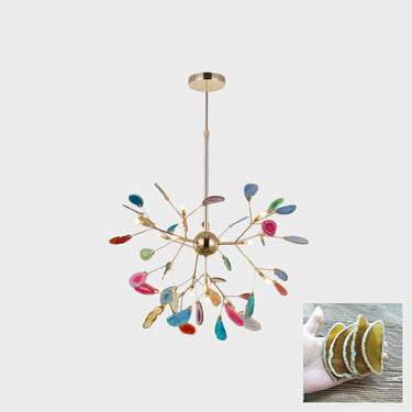 Agate Slices Chandelier - LUUGAA