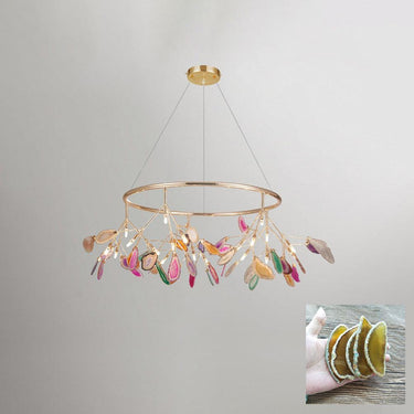 Agate Slices Chandelier - LUUGAA