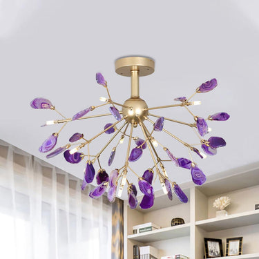 Agate Slices Chandelier - LUUGAA