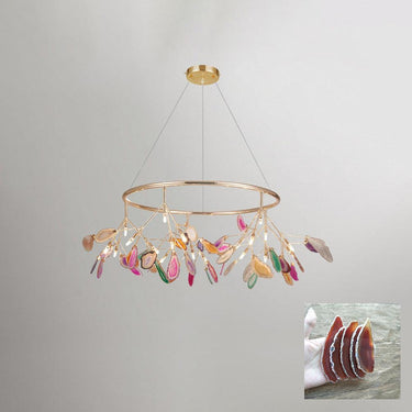 Agate Slices Chandelier - LUUGAA