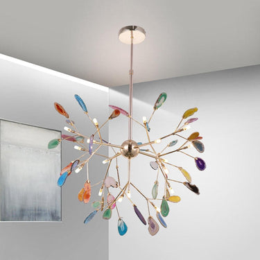 Agate Slices Chandelier - LUUGAA