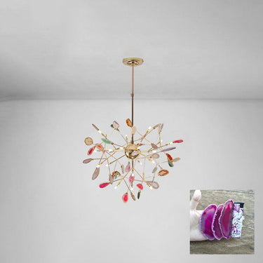 Agate Slices Chandelier - LUUGAA
