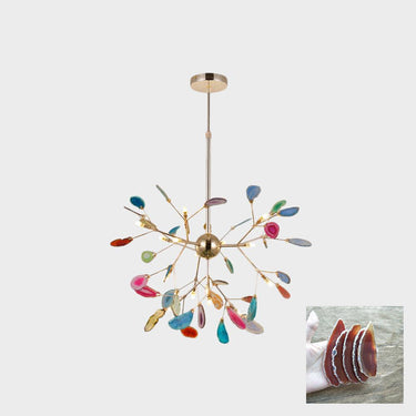 Agate Slices Chandelier - LUUGAA