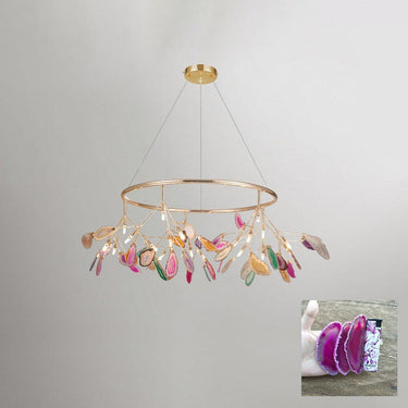 Agate Slices Chandelier - LUUGAA