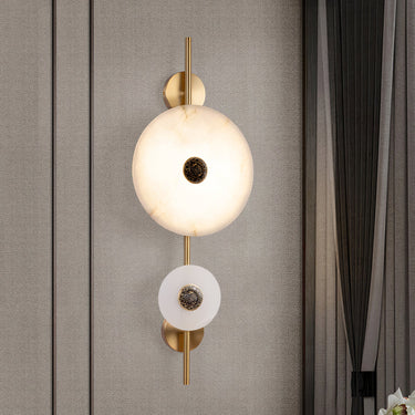 Alabaster Eclipse Wall Light - LUUGAA