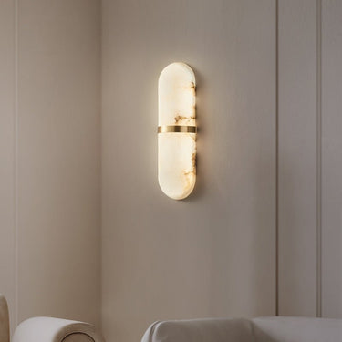 Alabaster Pill Wall Light - LUUGAA