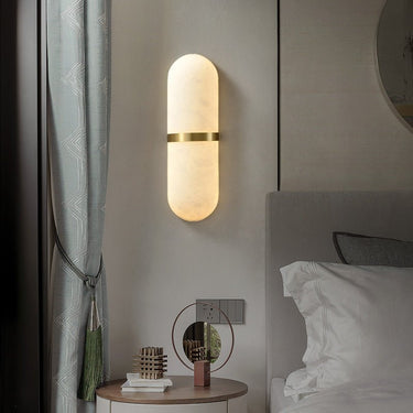 Alabaster Pill Wall Light - LUUGAA
