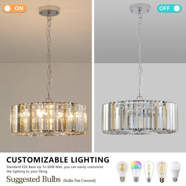 Amber Radiance chandelier - LUUGAA
