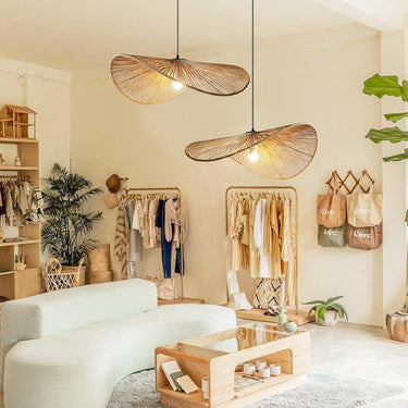 Ancient Rhyme Rattan Woven Pendant Light - LUUGAA
