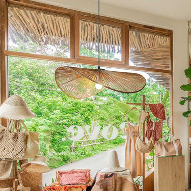 Ancient Rhyme Rattan Woven Pendant Light - LUUGAA