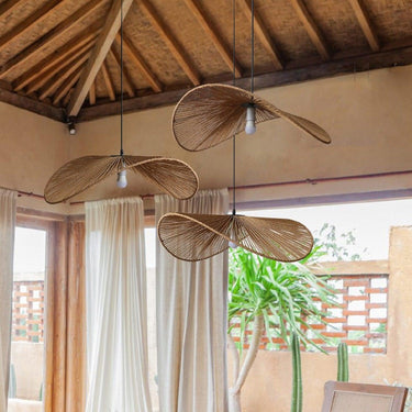 Ancient Rhyme Rattan Woven Pendant Light - LUUGAA