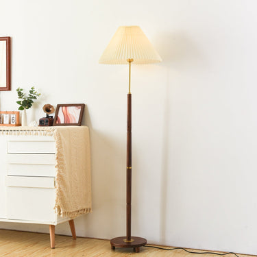 Axya Vintage Pleated Floor Lamp - LUUGAA