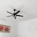 Black Vintage Ceiling Fan - LUUGAA