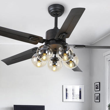 Black Vintage Ceiling Fan - LUUGAA