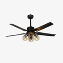 Black Vintage Ceiling Fan - LUUGAA