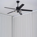 Black Vintage Ceiling Fan - LUUGAA