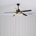 Black Vintage Ceiling Fan - LUUGAA