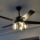 Black Vintage Ceiling Fan - LUUGAA