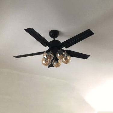 Black Vintage Ceiling Fan - LUUGAA