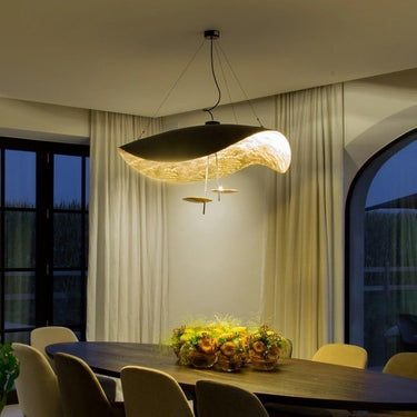 Black Wheel Pendant Light - LUUGAA