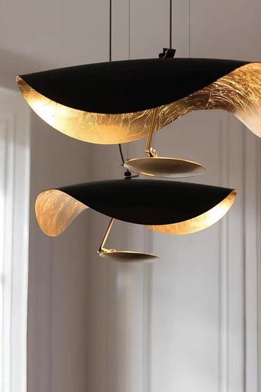 Black Wheel Pendant Light - LUUGAA