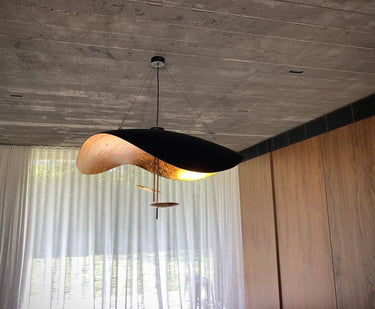 Black Wheel Pendant Light - LUUGAA