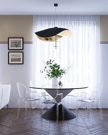 Black Wheel Pendant Light - LUUGAA