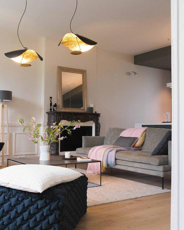 Black Wheel Pendant Light - LUUGAA
