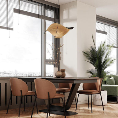 Black Wheel Pendant Light - LUUGAA