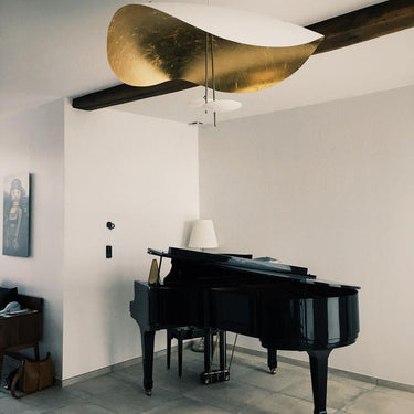 Black Wheel Pendant Light - LUUGAA