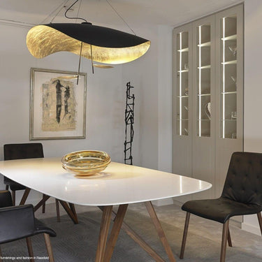 Black Wheel Pendant Light - LUUGAA