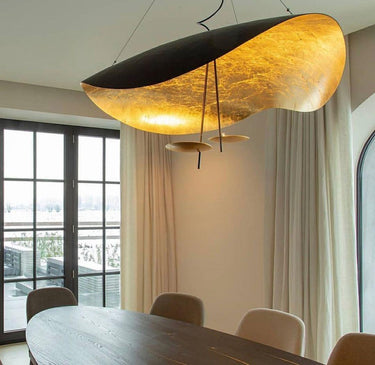 Black Wheel Pendant Light - LUUGAA