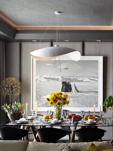 Black Wheel Pendant Light - LUUGAA