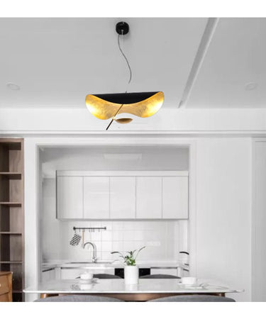 Black Wheel Pendant Light - LUUGAA