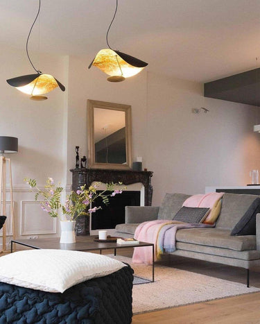 Black Wheel Pendant Light - LUUGAA