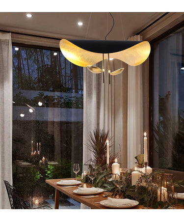 Black Wheel Pendant Light - LUUGAA