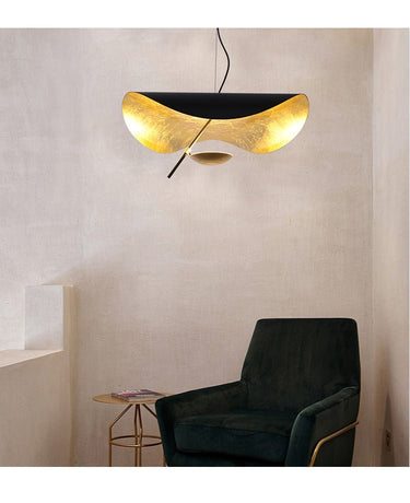 Black Wheel Pendant Light - LUUGAA