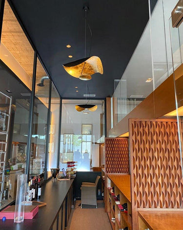 Black Wheel Pendant Light - LUUGAA