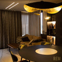 Black Wheel Pendant Light - LUUGAA