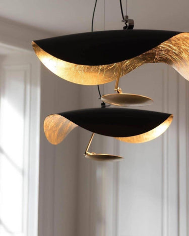 Black Wheel Pendant Light - LUUGAA