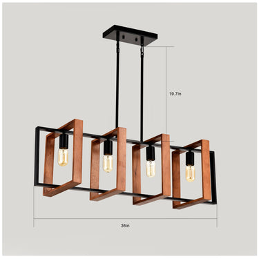 Blackwood Beam Chandelier - LUUGAA